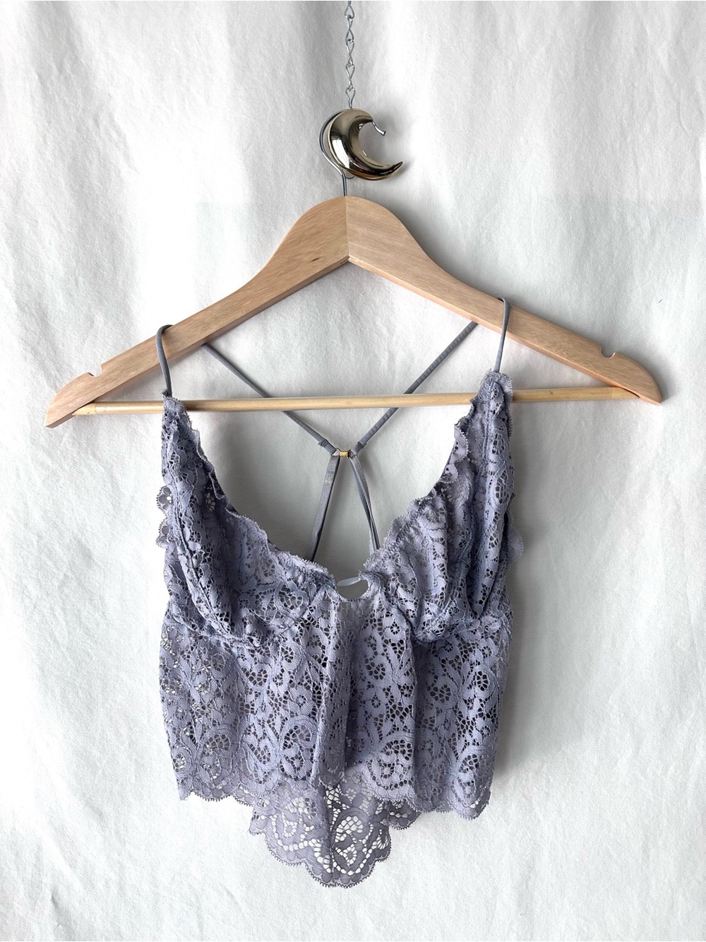 free press Lace Bralette in Light Lavender